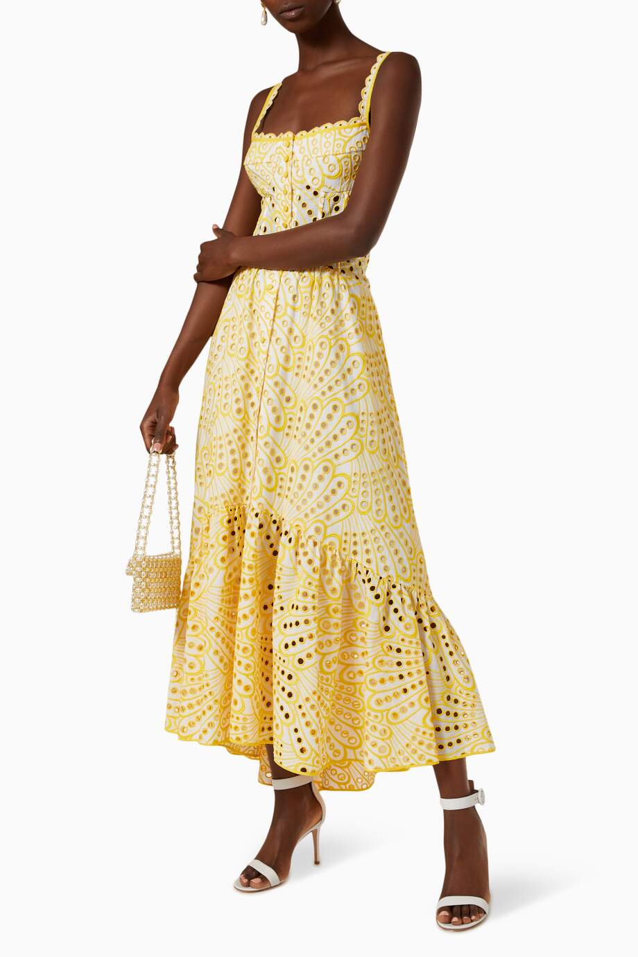 Zomerse Broderie Maxi Jurk | Elegant & Luchtig