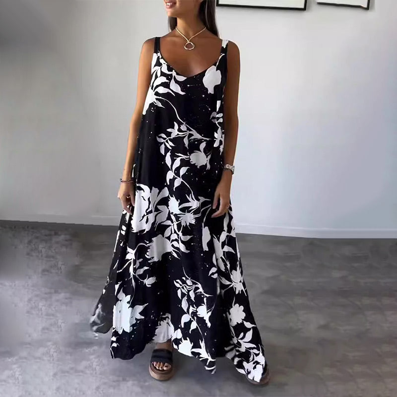 Zomerse Maxi Jurk | Elegante Bloemenprint