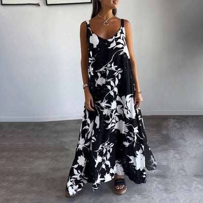 Zomerse Maxi Jurk | Elegante Bloemenprint