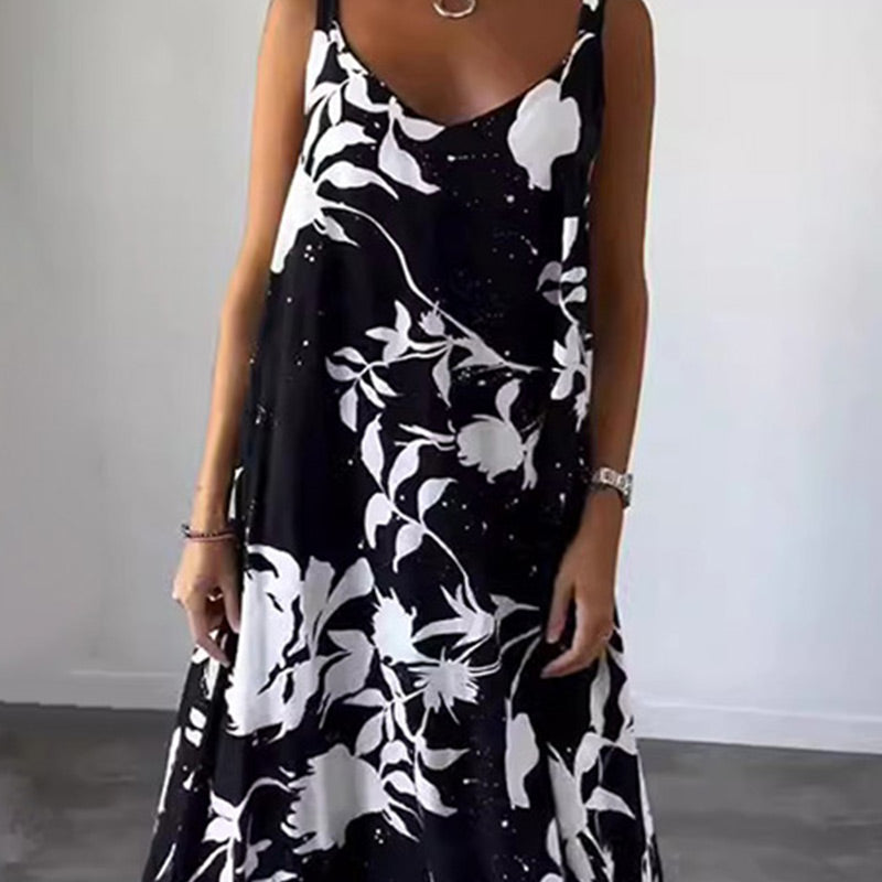 Zomerse Maxi Jurk | Elegante Bloemenprint