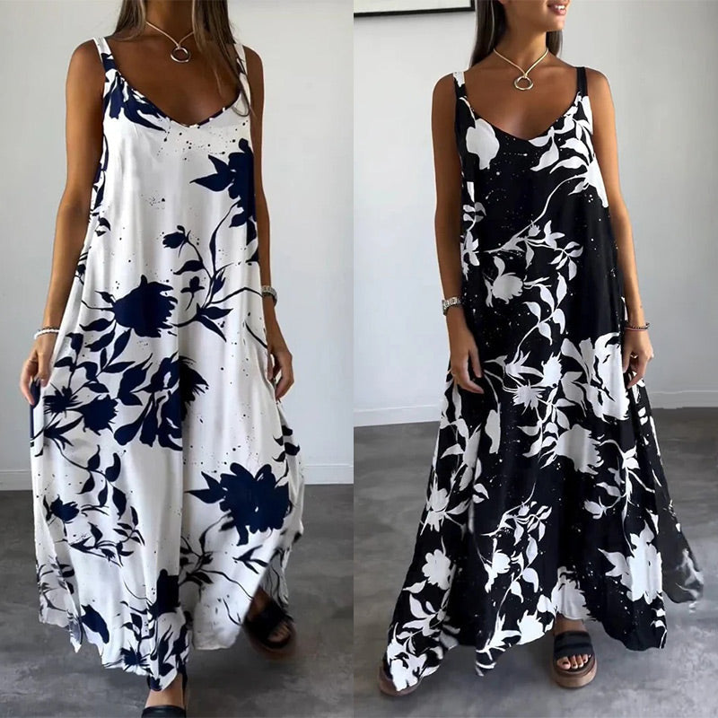 Zomerse Maxi Jurk | Elegante Bloemenprint